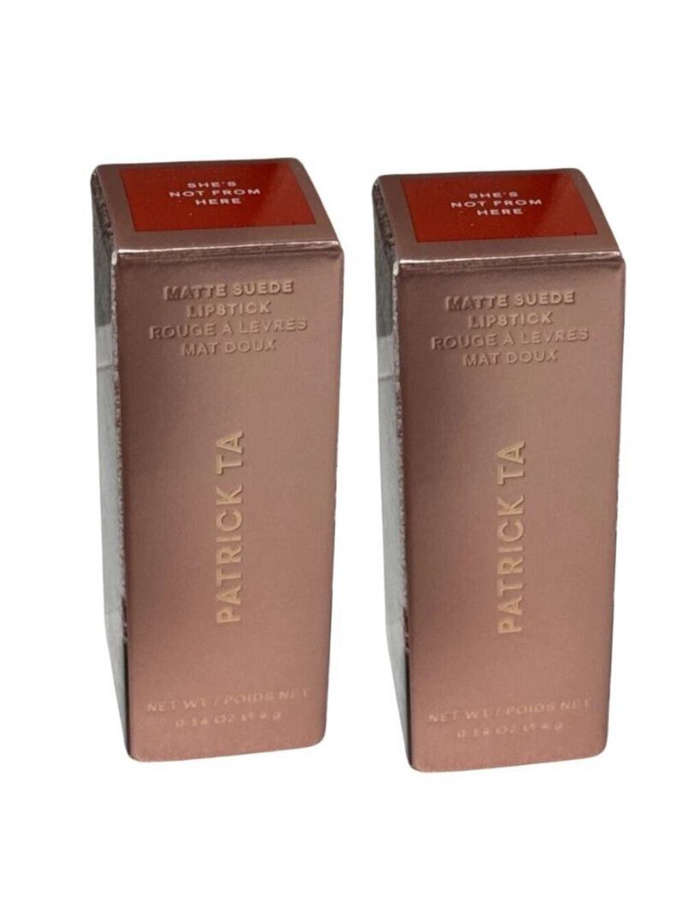 Patrick Ta Matte Suede Lipstick She’s Not From Here Major Headlines 2 Pack New